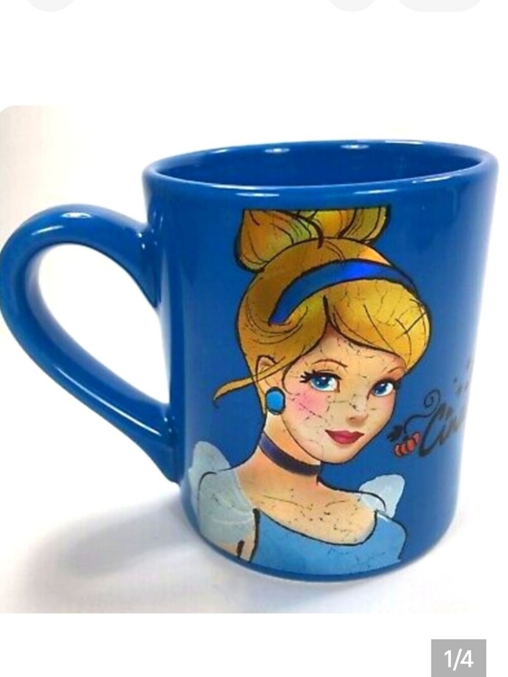 Disney Cinderella blue color coffee/tea mug